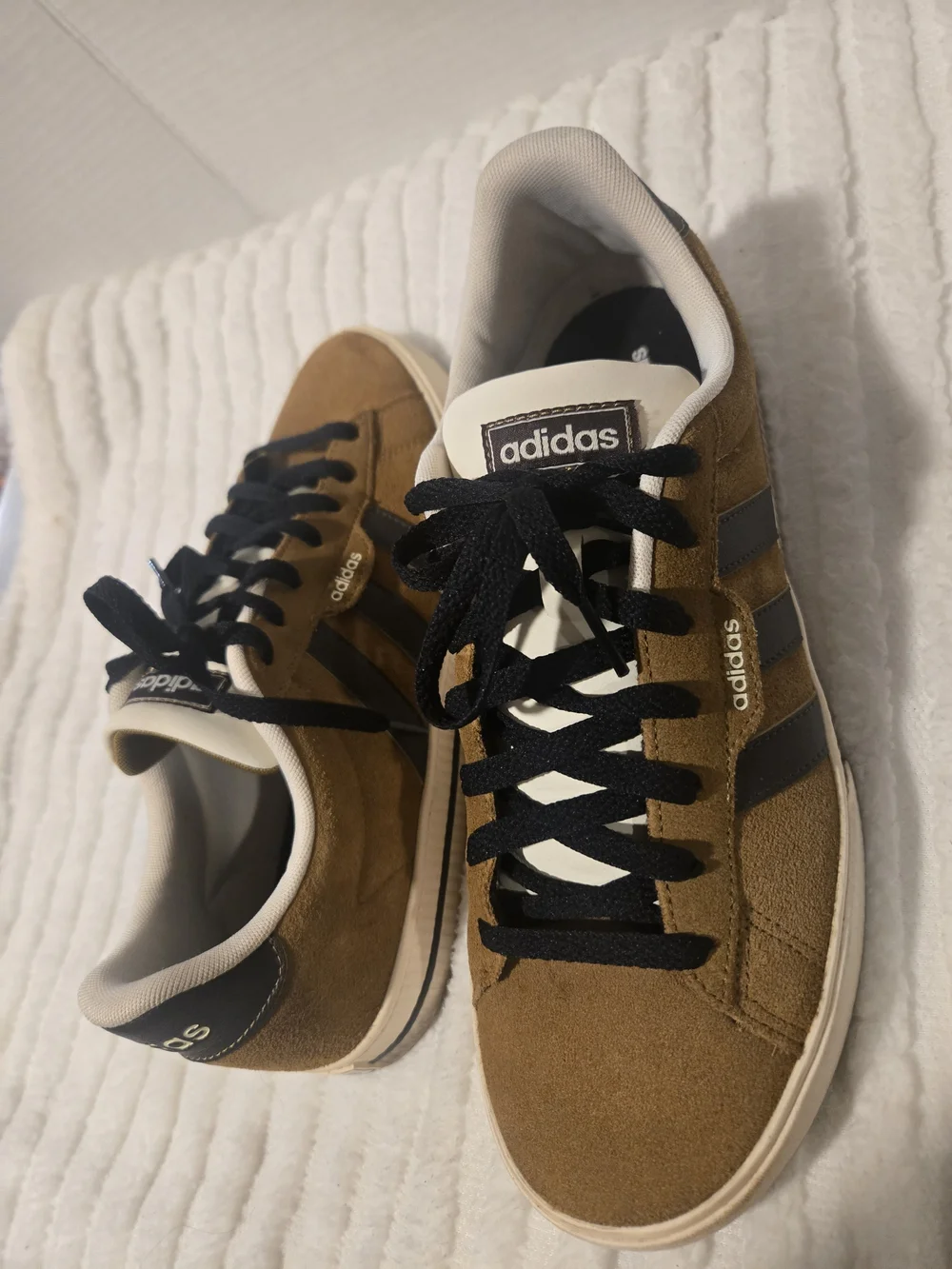 Adidas Men’s Suede Casual Sneakers in Brown